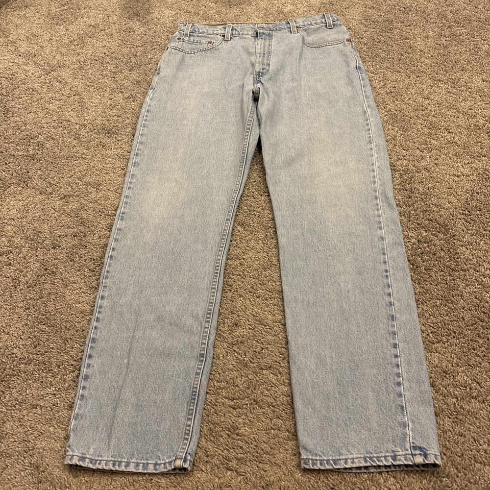 Vintage Levis 505 Made in USA Jeans FIT 34x32 Regular Fit Straight Leg Paper Tag